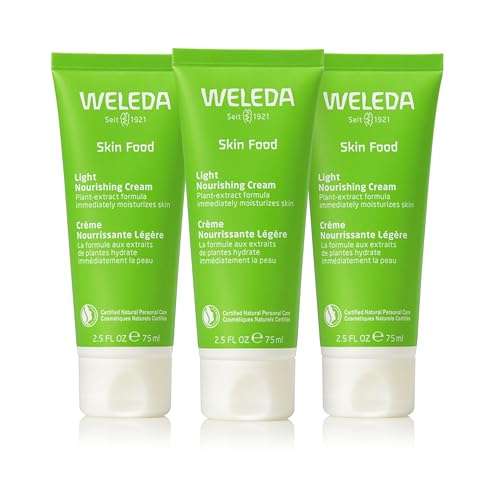 Weleda - Skin Food Light Moisturizing Cream 3-pack - Fast-Absorbing, Ultra-Hydrating Formula with Sunflower Oil and Pansy Extract