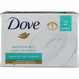 Dove Sensitive Skin Unscented Hypo-Allergenic Beauty Bar 4 oz, 2 ea (Pack of 4)