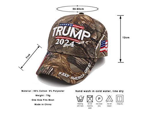 Rivanoer Trump Hat MAGA Hat Trump Merchandise Make America Great Again hat Trump Embroidery Adjustable Baseball Cap