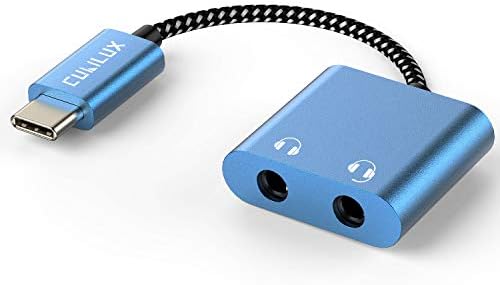Cubilux USB C Dual Headphones Adapter, Type C to Double 3.5mm Earphone Audio Splitter Compatible with iPhone 16/15, iPad Pro 13/12.9/11 iPad Air 13/5th/4th, Samsung S25/S24/S23 Tab S10/S9/S8