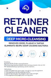 Retainer & Denture Cleaner Tablets - 4 Months Supply (120 pcs) Dental Retainers for Aligner - Mouth & Night Guards - False Teeth Whitening - Removes Odor & Plaque (120 Pcs)