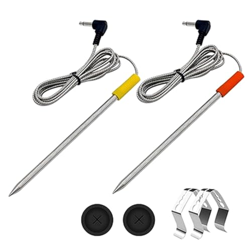 Yetaha Grill Thermometer, Meat Probe Replacement Parts, Fits Oklahoma Joe's, Z Grills, Cuisinart Wood Pellet Grill and Smoker
