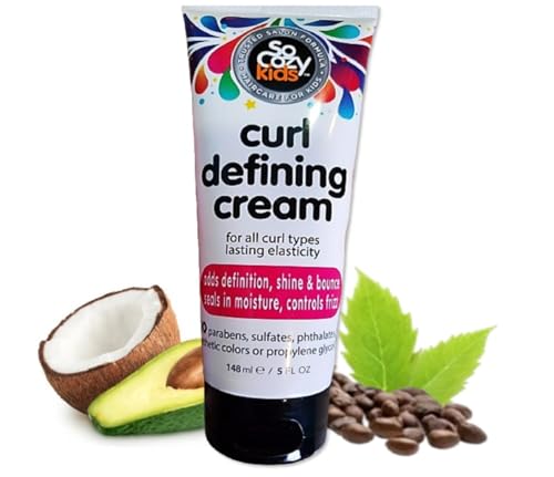 So Cozy Curl Defining Cream (5 Fl Oz) Kids Curl Cream for Curly Hair, Adds Definition, Shine & Bounce, Hair Cream for Wavy, Coily and Curly Hair, Enriched with Vitamins, Castor Seed, & Avocado Oil