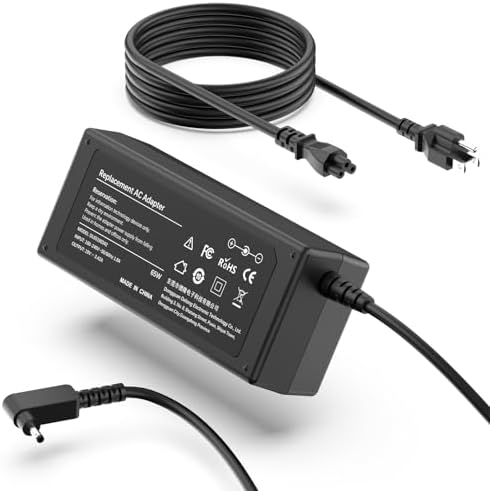 19V 3.42A 65W Laptop Charger for Acer Chromebook N15Q8 N15Q9 N16P1 11 R11 13 14 15, Chromebook CB3 CB5 C738T C740 C720 C720P Power Adapter; Aspire 3 5 S5 S7 P3, Spin 1 3 5, Swift 3 Power Cord