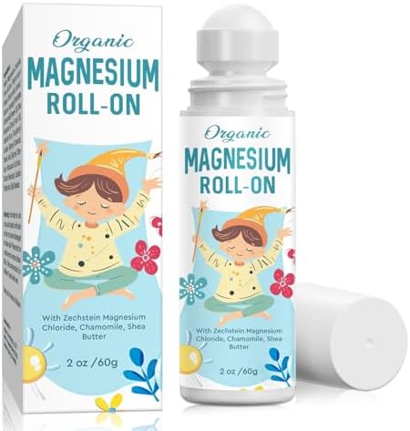 Magnesium Lotion for Kids - Natural & Gentle Magnesium Calming Lotion for Kids & Adults Bedtime Sleep Soundly, Roll-On Magnesium Lotion