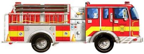 Melissa & Doug Fire Truck Jumbo Jigsaw Floor Puzzle (24 pcs, 4 feet long) - FSC Certified