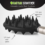 Cactus Scratcher Big XL Back Scratcher for Men, Women & Kids, Double Side Itch Reliever for Back, Head and Body, Compact Back Scratcher Extendable to 29 Inches - Black