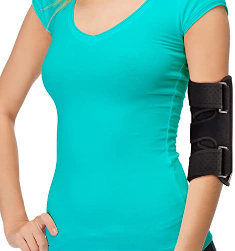 Elbow Splint Tendonitis Elbow Brace | Cubital Tunnel Brace for Sleeping | Tennis Elbow Brace Support & Compression Sleeve Elbow Immobilizer for Ulnar Nerve | Tennis Elbow Brace | Women & Men (SMALL)