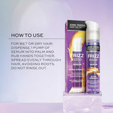 John Frieda Anti Frizz, Frizz Ease Extra Strength Hair Serum with Argan Oil, Anti-Frizz Nourishing Treatment for Thick, Coarse Hair, 1.69 Ounce (2 Pack)