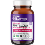 New Chapter Calcium Supplement – Organic Plant Calcium for Women Under 40, with Vitamin D3 for Absorption + Vitamin K2 + Magnesium, Vegetarian, Gluten Free - 60 Count