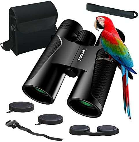 12x42 Hiking Bird Watching Binoculars for Hunting - High Power Adult Binoculars Durable Clear BAK4 Prism Lens, Easy Focus Binoculars Long Range for Golf, Travel, Hiking, Outdoor Sports, Gift for Women