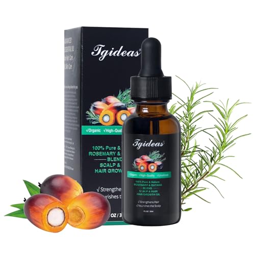 Organic Rosemary Oil For Hair Growth Infused With Batana- Hair Strengthening Treatment Oil for All Hair Types-Prevents Hair Loss, Enhances Hair Thickness in Men& Women