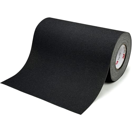 S&X 12 Inch x 60 Ft Grip Tape, High Traction Anti Slip Tape for Stairs, Non Skid Roll Outdoor Stair Tread Non-Slip Waterproof, Weather Resistant, Black