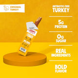 CHOMPS Snack Size Original Turkey Jerky Meat Snack Sticks, ABF Turkey, Keto, Paleo, Whole30 Approved, Low Carb, High Protein, Gluten Free, Sugar Free, Nitrate Free, 35 Calories 0.5 Oz Sticks, Original Turkey 24 Pack