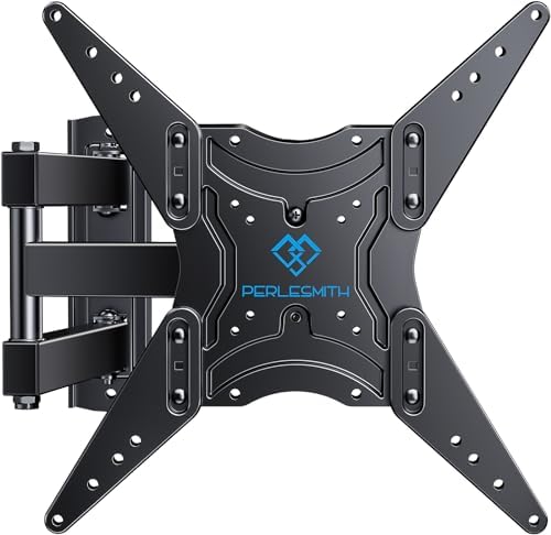 PERLESMITH Full Motion TV Wall Mount for 26-60 Inch TVs, UL-Listed TV Mount with Articulating Arms Swivels Tilt Extension - Wall Mount TV Brackets VESA 400x400 Fits LED LCD OLED 4K TVs Up to 77 lbs
