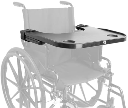 PEPE Mobility - Wheelchair Tray with Cup Holder, Removable and Easy-to-Fit Table for Adults
