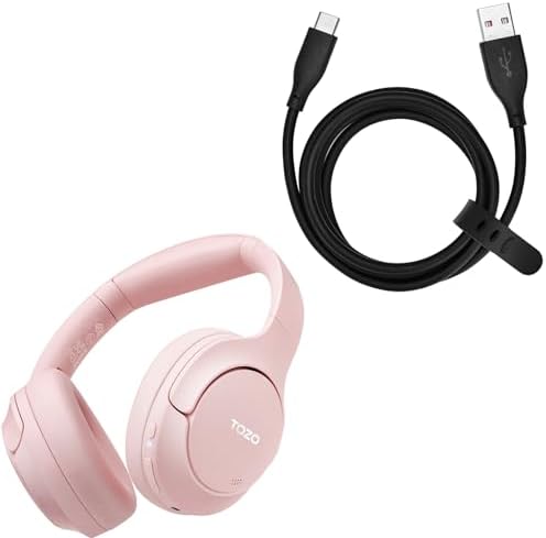 TOZO HT2 Hybrid Active Noise Cancelling Headphones USB-C to USB-A Charging Cable HT2