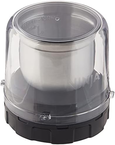 Ninja Foodi Coffee & Spice Grinder, Compatible only with Ninja SS100, SS350, and SS400 series blenders, Compact, Pulverize Through Tough Spices, 12-Tbsp Capacity, Stainless Steel & Black, XSKGRINDER