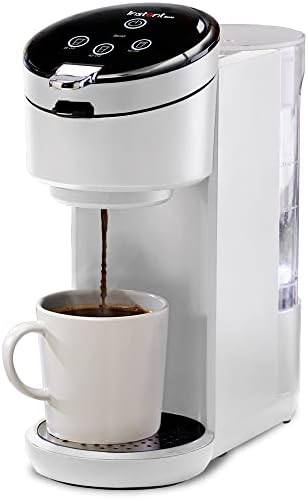 Instant Pot K-Cup Pod Compatible Single Serve Coffee Maker with Reusable Pod and Bold Setting, 8-12oz, 40oz Reservoir, White