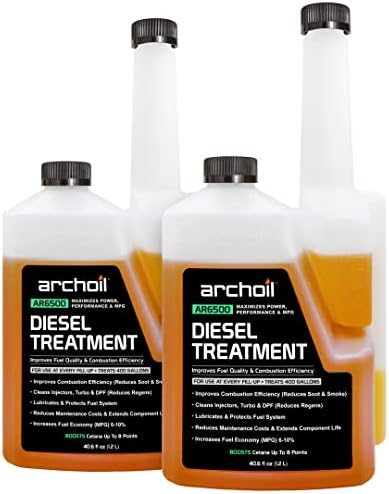 Archoil AR6500 Diesel Treatment (40.6oz) Two Pack - Treats 800 Gallons - Additive for All Diesel Vehicles