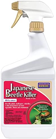 Bonide Japanese Beetle Killer Ready-to-Use Spray, 32 oz Indoor Outdoor Insecticide for Residential Use, Kills by Contact