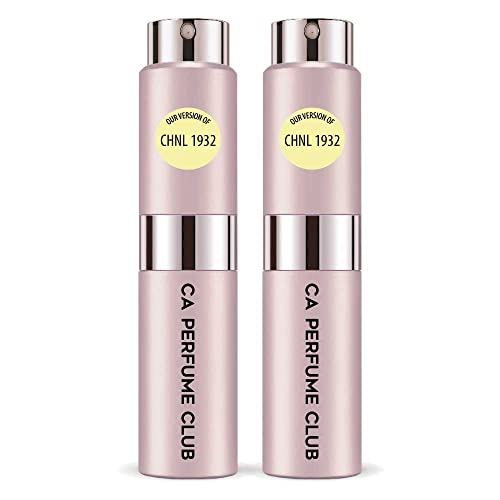 CA Perfume Impression of CHNL 1932 For Women Eau de Parfum Spray Refillable Bottle 0.27 Fl Oz-X2