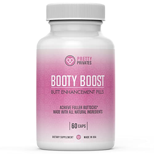 Pretty Privates Premium Butt Enhancement Pills - Max Boost Glute Growth Supplement to Tighten, Firm and Lift Booty and HIPS - Advance Butt Enhancer Pills to Reduce Sagging - 60 ct