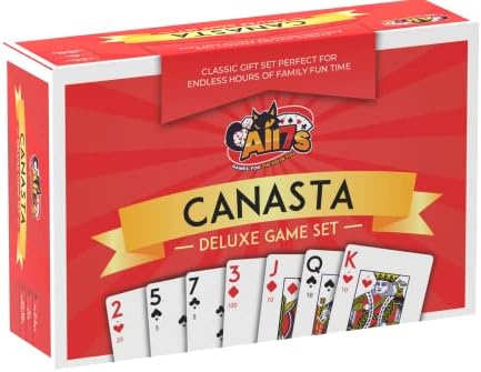 Deluxe Canasta Game Set – Classic Card Game for Adults and Family, an Ideal Gift for Nostalgic Fun for 2 Players Or More