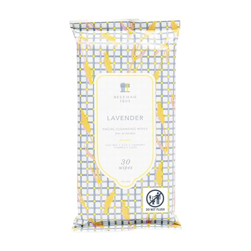 Beekman 1802 Face & Body Wipes - 30 Count - Cleanses Dirt & Makeup - With Goat Milk, Aloe & Vitamin E - Alcohol Free, Biodegradable - Good for Sensitive Skin - Cruelty Free - Packaging May Vary
