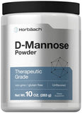 Horbäach D-Mannose Powder | 10oz | Vegetarian, Non-GMO, and Gluten Free Formula | Therapeutic Grade D-Mannose Supplement | Unflavored Powder