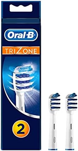 Oral-B Trizone Toothbrush Heads Replacement Refills for Electric Rechargeable Toothbrush, Bristles Sweep in-Between Teeth for a Deep Clean, Pack of Two