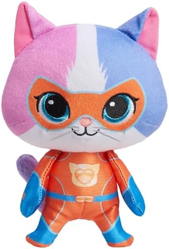 Just Play Disney Junior SuperKitties Small Plush Stuffed Animal, Buddy, Kitten, Kids Toys for Ages 2 Up