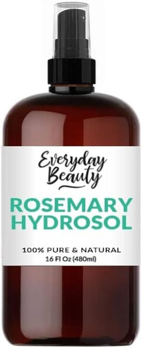 Rosemary Water for Hair - Refreshing Spray for Hair, Scalp, and Face - Alcohol Free, Vegan & All Natural - Nourishing and Soothing for All Hair Types and Skin - 16 Fl Oz with Mist Cap