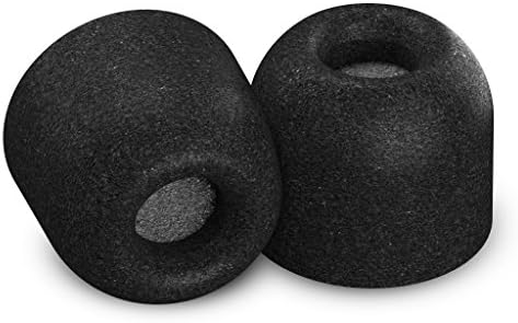 Comply 500 Core Series | Memory Foam Replacement IEM Ear Tips for KZ, Moondrop, FiiO Sennheiser & More | Superior Noise Isolation, Ultimate Comfort, Secure Fit | TechDefender, Black, Large (3 Pairs)