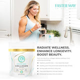 FASTer Way to Fat Loss, Unflavored, 360g Grass-Fed Beef Collagen Peptides for Skin, Bones, Hair, Nails, Joints, Gut, and Connective Tissues. Hydrolyzed Paleo & Keto-Friendly Powdered Collagen. Non-GMO