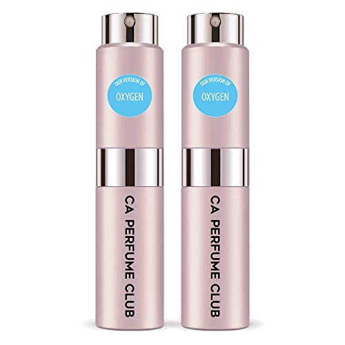 CA Perfume Impression of Lnvn Oxygen For Women Replica Version Fragrance Dupes Concentrated Long Lasting Eau de Parfum Spray Refillable Atomizer Bottle 0.27 Fl Oz-X2
