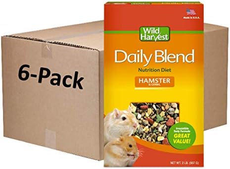 Wild Harvest Daily Blend Nutrition Diet Hamster and Gerbil 2 Pounds (Pack of 6)