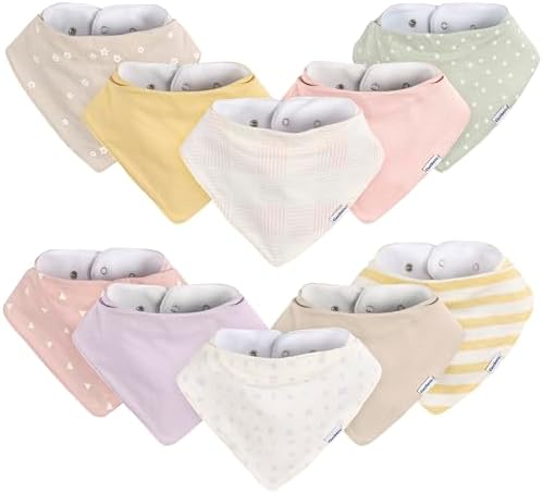 Gerber Unisex Baby Bandana Bibs