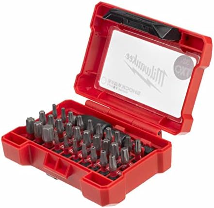 Milwaukee Shockwave Compact Bit 32 Piece Torx Set 4932471586, Set of 32, Red