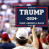 Trump Yard Signs 2024, 24x18In Trump Yard Signs Double-Sided Take America Back Foldable Campaign Signs With H-Stakes Placard Voted For Trump Triggering Outdoor Garden Lawn Parade Handheld Rally Decor