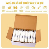 N9R 75 Pack Pre Rolled Silver Plastic Cutlery Set, Wrapped Plastic Silverware Set with 75 Forks, 75 Knives, 75 Spoons and 75 Napkins, Disposable Cutlery Set for Party and Wedding