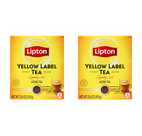 Lipton Yellow Label Tea International Blend 15.8oz (Pack of 2)