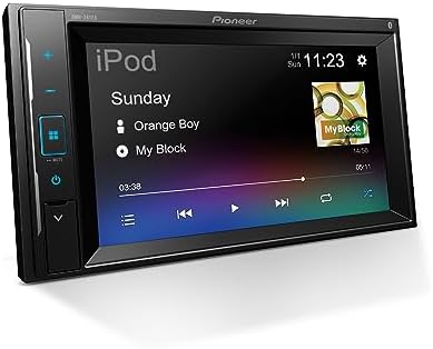 Pioneer DMH-241EX Digital Multimedia Receiver, 6.2” Resistive Touchscreen, Double-DIN, Built-in Bluetooth and Weblink