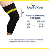 Brace Direct Knee Brace Undersleeve Closed Patella Protects Skin from Abrasions and Irritations, Easy to Use, Comfortable, Breathable, Lightweight, Flexible, and Non Slip Material