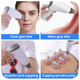 Scienlodic 24pcs Cupping Sets, Portable Electric Cupping Therapy Set Machine with Pump, Professional 24 Vacuum Suction Cups, Electric Universal Cupping Kit for Homeuse