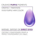 Watercolors Intense Color Depositing Shampoo, Semi Permanent Hair Color 8.5 oz - PURPLE