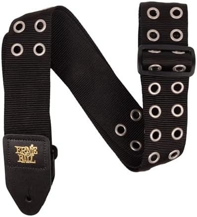 Ernie Ball Premium Guitar Strap/Bass Strap - Hole Lotta Metal Silver