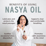 Banyan Botanicals Nasya Oil – Organic Herbal Nasal Drops for Clear Breathing – Ayurvedic Nasal Cleaner and Nose Moisturizer* – One Fluid Ounce – Certified Organic, Non GMO, Chemical Free