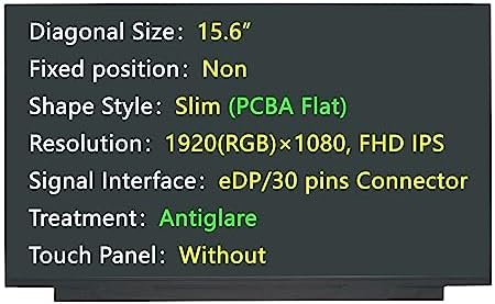 New Screen Replacement for NV156FHM-N45 NV156FHM-N45 V8.0 NV156FHM-N45 V8.1 NV156FHM-N45 V8.2,eDP/30 pins Connector 1920(RGB)×1080 FHD IPS Antiglare LCD LED Display