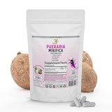 100 Caps Pueraria Mirifica Extract Powder, 100% 10:1 Potent, Organic, 2000mg Daily Non GMO from Thailand, Premium Quality, Vegan